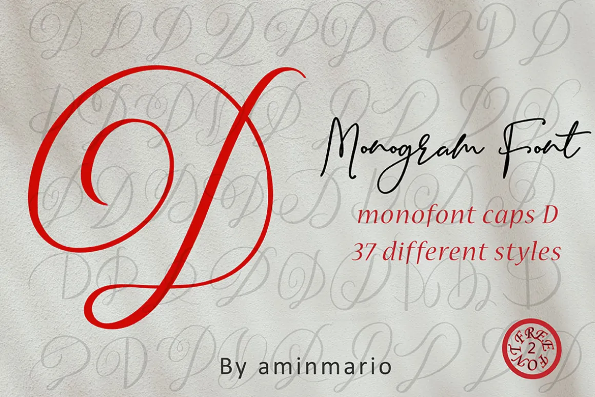 MONOGRAM D | Monofont caps D