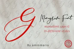 MONOGRAM G | Monofont caps G