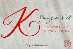 MONOGRAM K | Monofont caps K