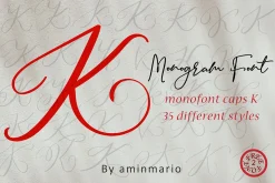 MONOGRAM K | Monofont caps K