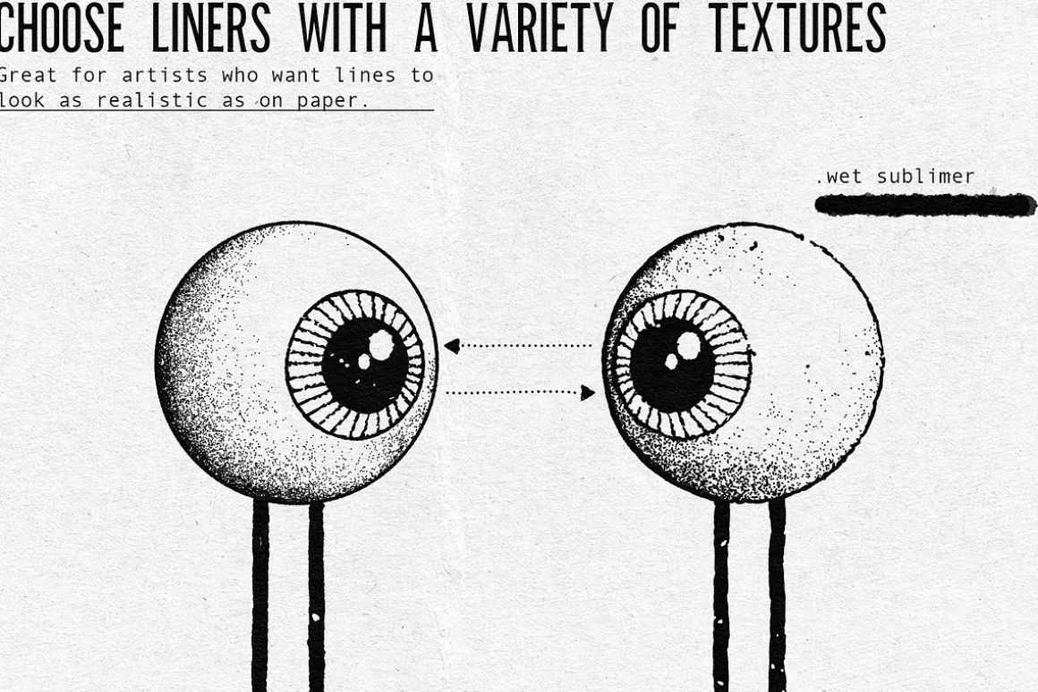 21 Monoline Brushes For Procreate