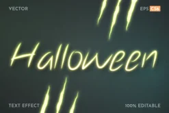 Monster Glow Editable Text Effect