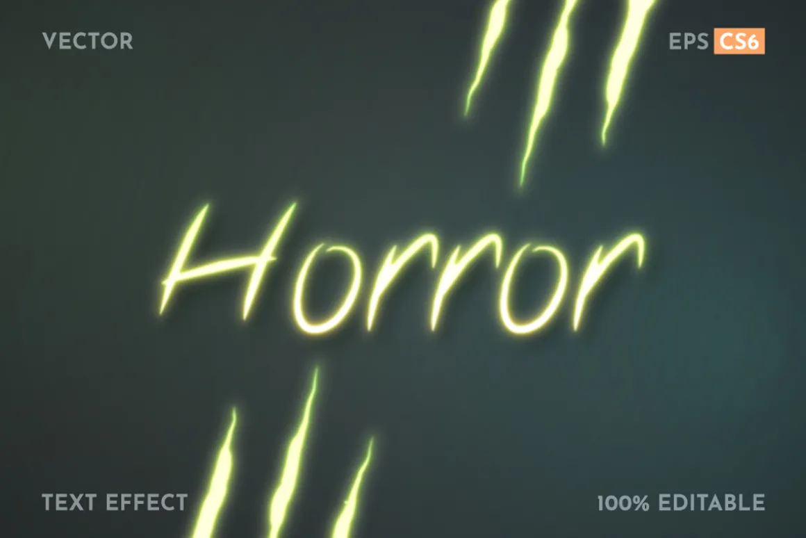 Monster Glow Editable Text Effect
