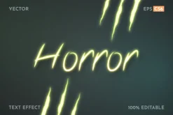Monster Glow Editable Text Effect