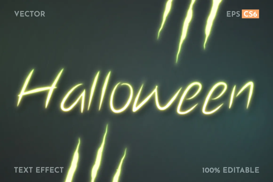 Monster Glow Editable Text Effect