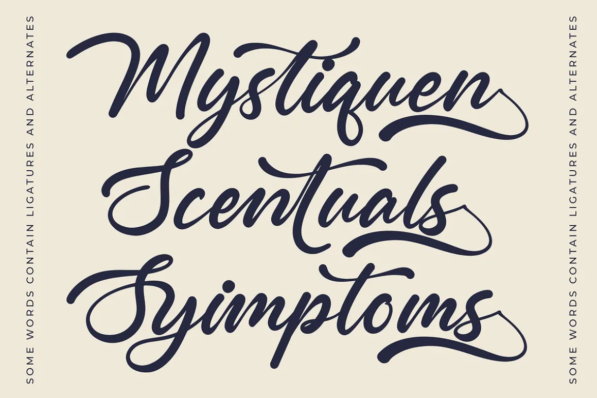 Monthly Raine Bold Calligraphy Font