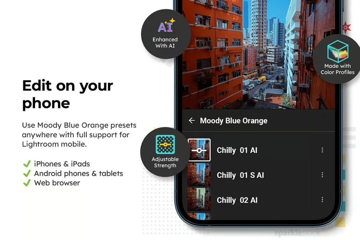 Moody Blue Orange Lightroom Presets