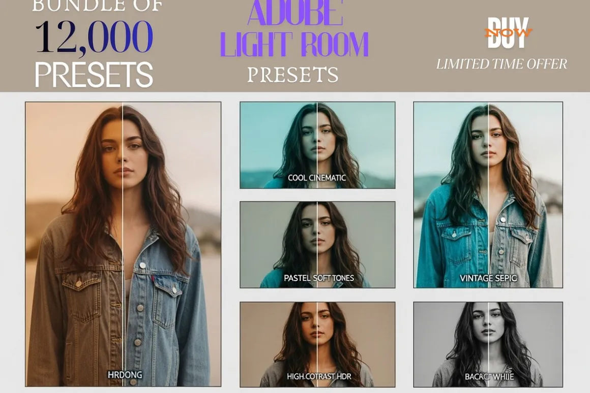 Moody Cinematic Color 12,000 Presets