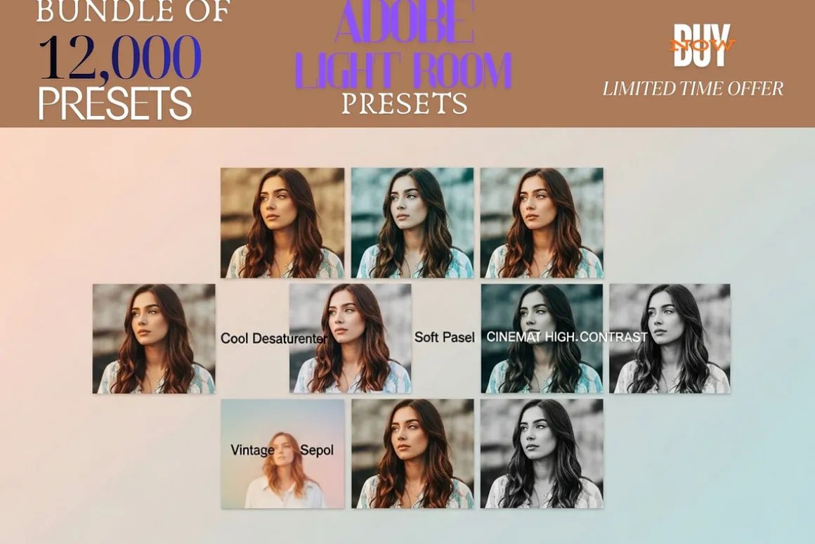 Moody Cinematic Color 12,000 Presets