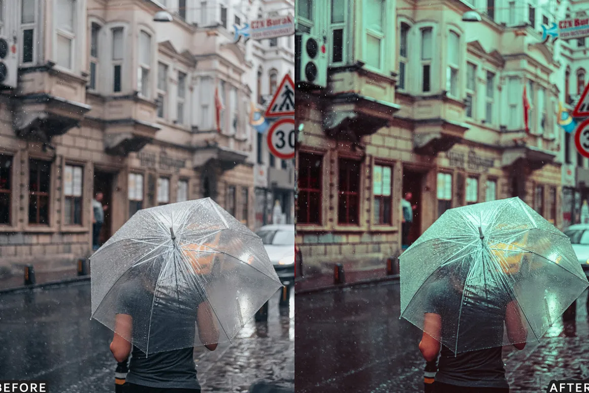 Moody Rainy Day Lightroom Presets
