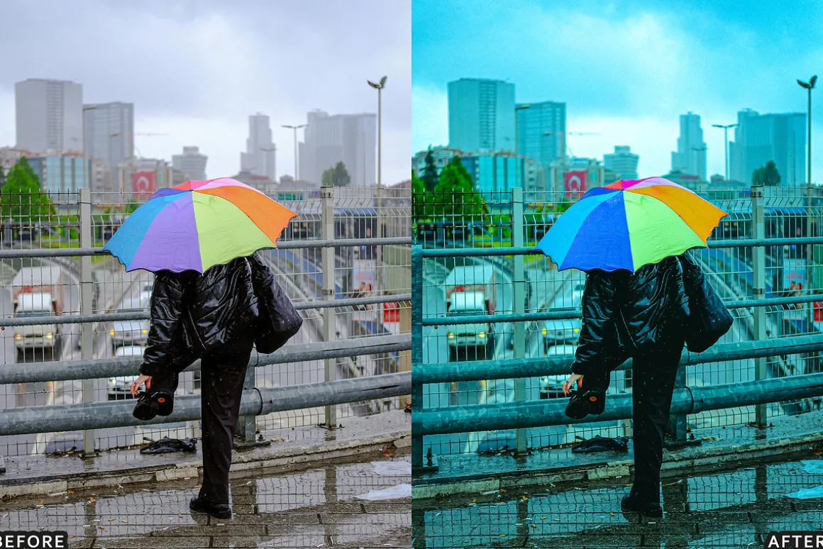 Moody Rainy Day Lightroom Presets