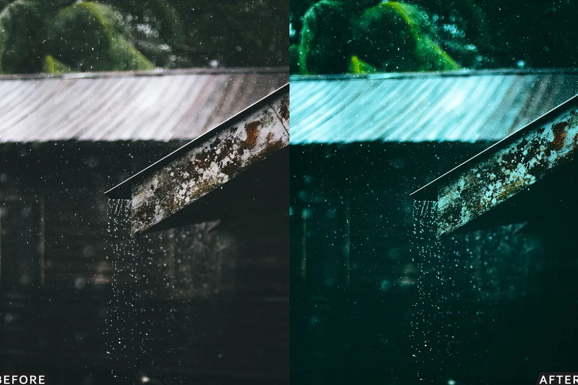 Moody Rainy Day Lightroom Presets