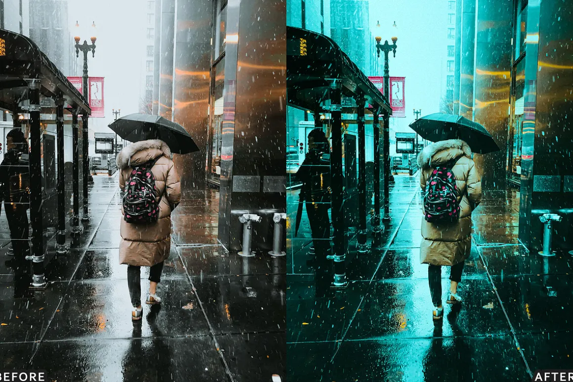 Moody Rainy Day Lightroom Presets