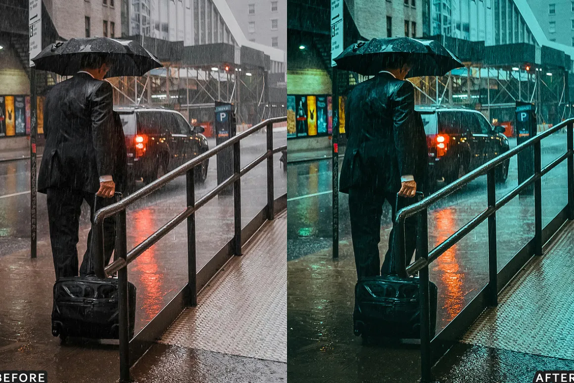 Moody Rainy Day Lightroom Presets
