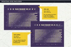 2026 Moon Calendar. North Hem