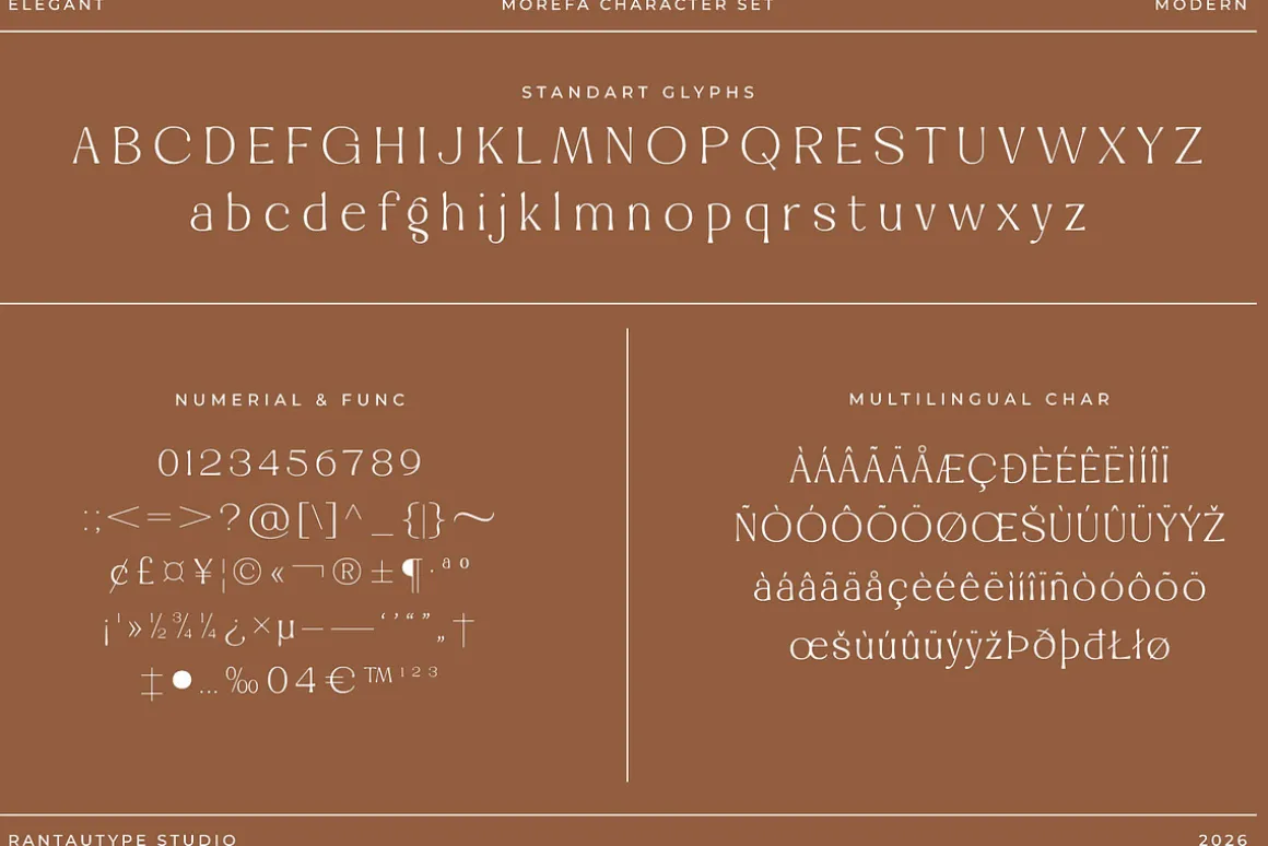 Morefa Modern Elegant Serif Font