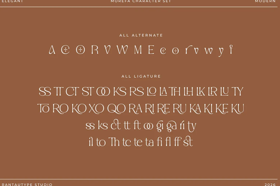 Morefa Modern Elegant Serif Font