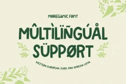 Moreganic - Organic Font