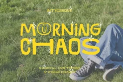 Morning Chaos - Quirky Typeface
