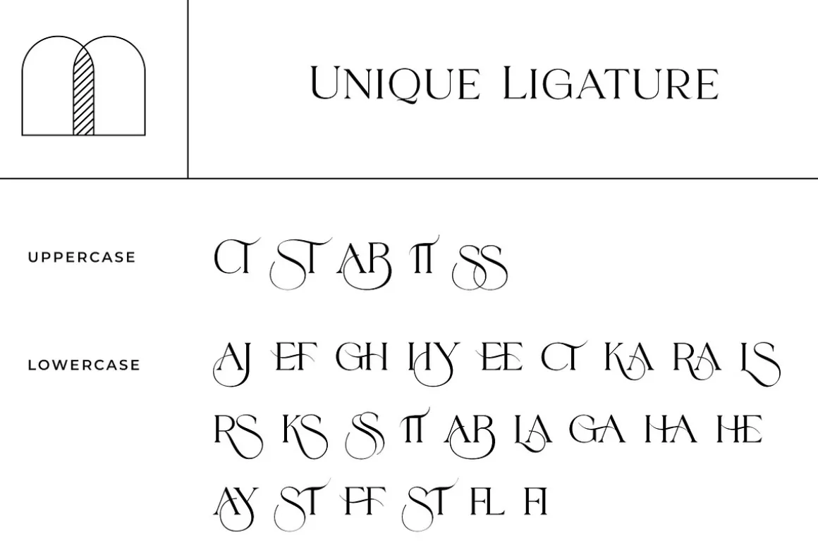 Mosseta Elegant Ligature Display