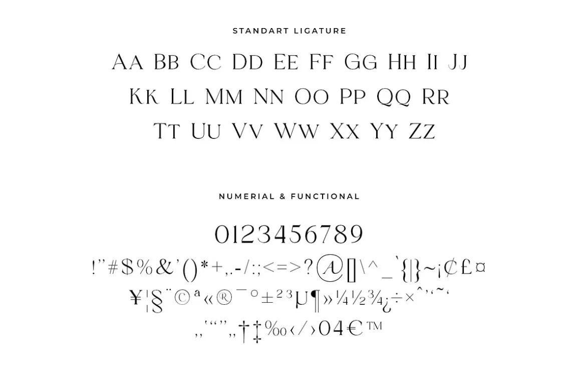 Mosseta Elegant Ligature Display