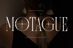 Motague New Modern Display Font
