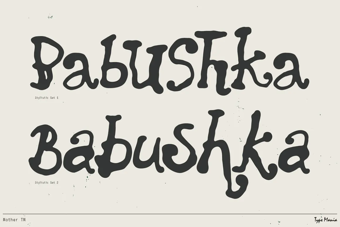Mother TM – Hand-grown Dynamic Font