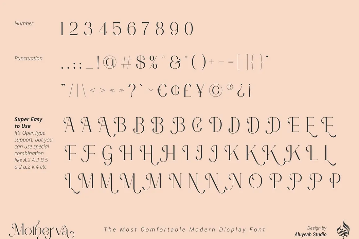 Motherva Modern Display Font
