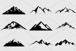Mountain Shapes For Logos Vol 2