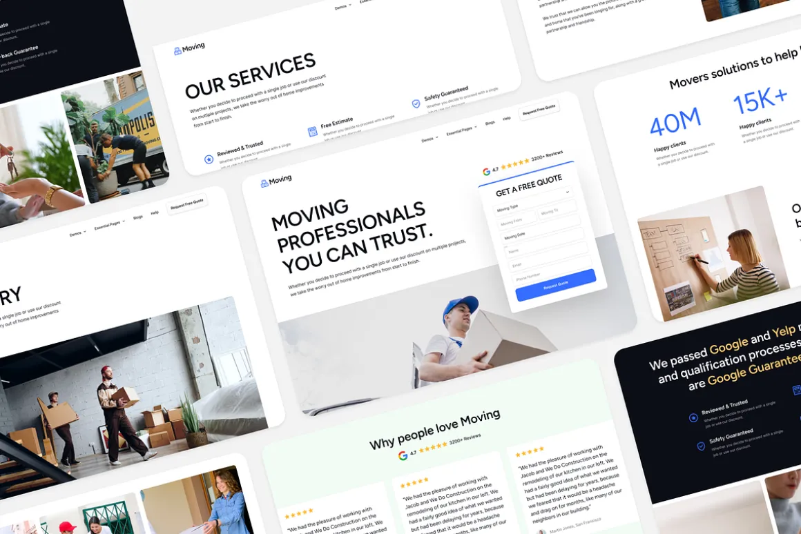 Mover: Small Business Figma Template