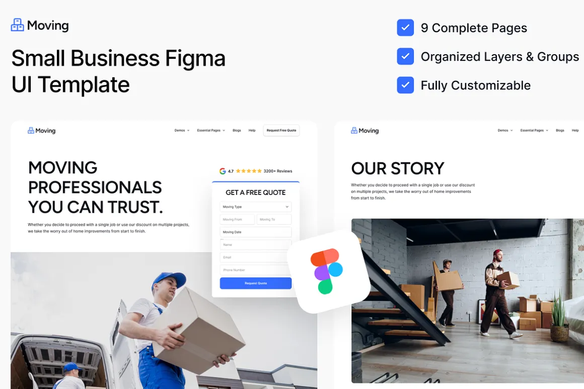 Mover: Small Business Figma Template