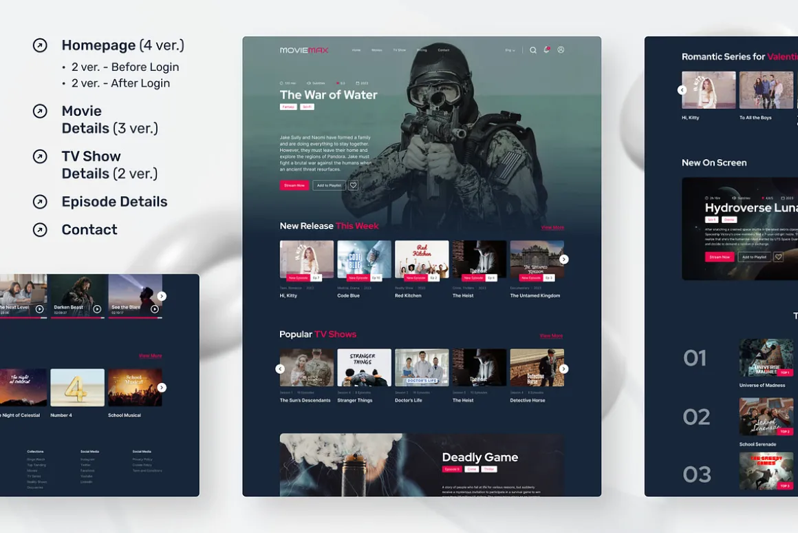 Movies & TV Shows Streaming Website