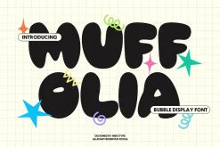 MUFFOLIA - Playful Bubble Font