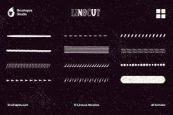 Multi App Craftsman Linocut Brushes