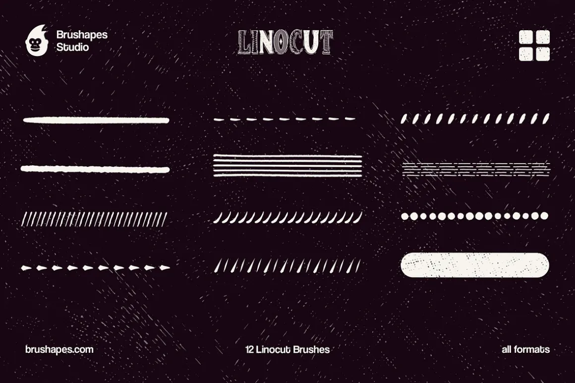 Multi App Craftsman Linocut Brushes