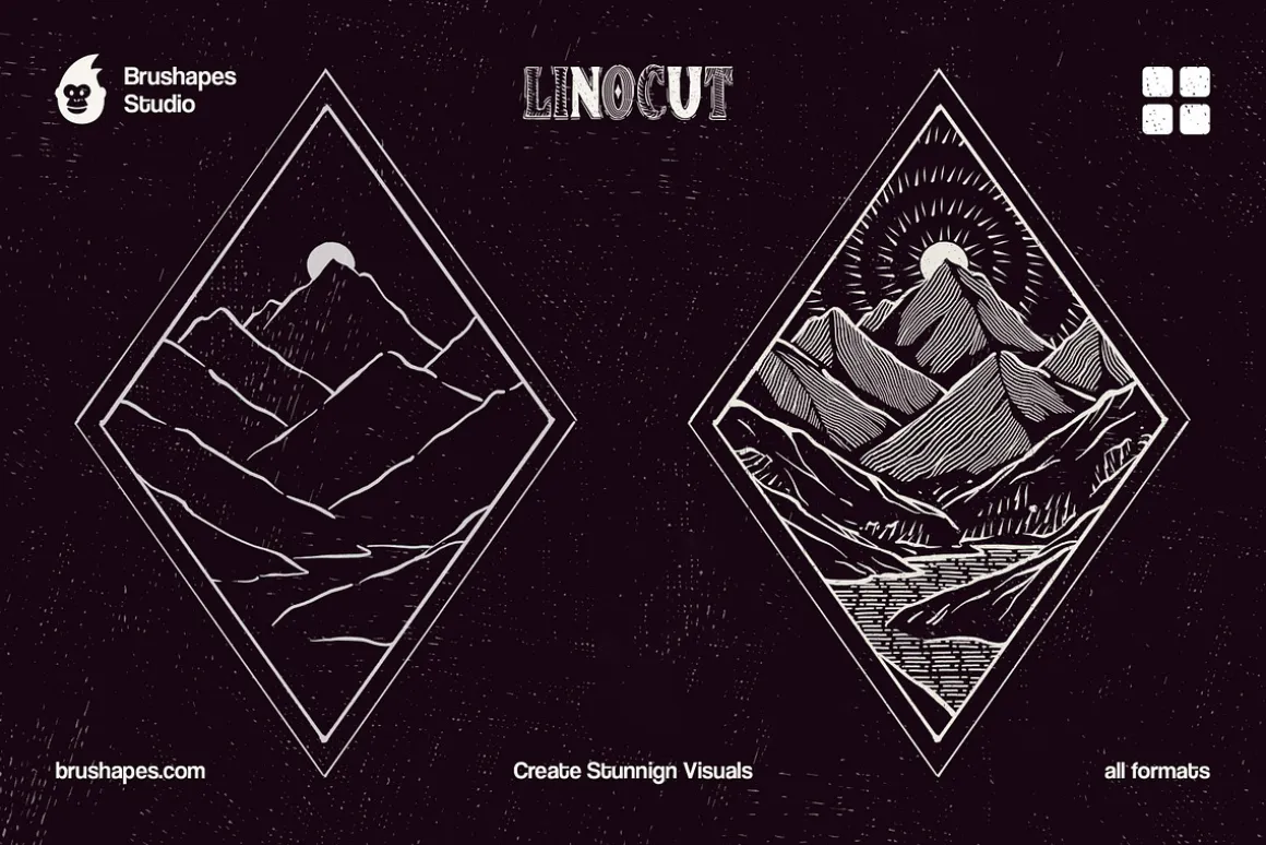 Multi App Craftsman Linocut Brushes