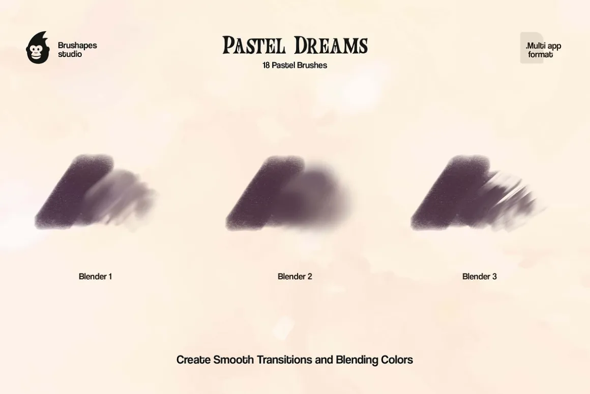 Multi App Pastel Dreams Brushes