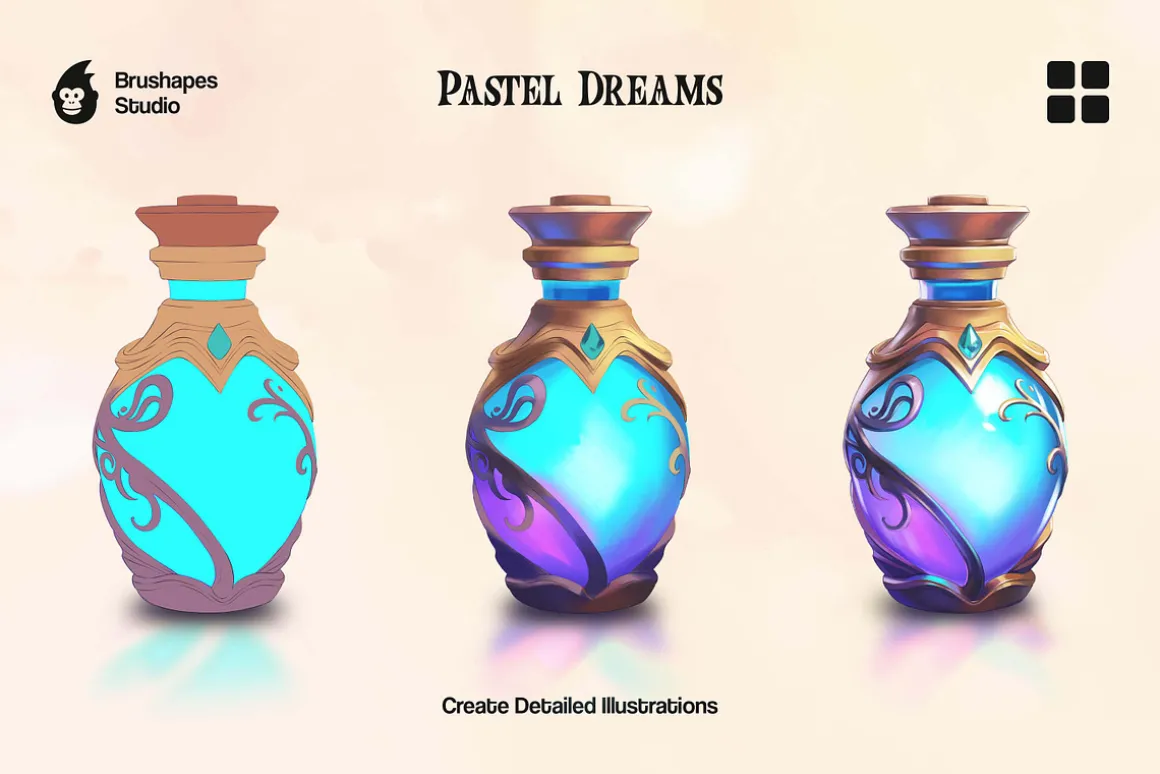 Multi App Pastel Dreams Brushes
