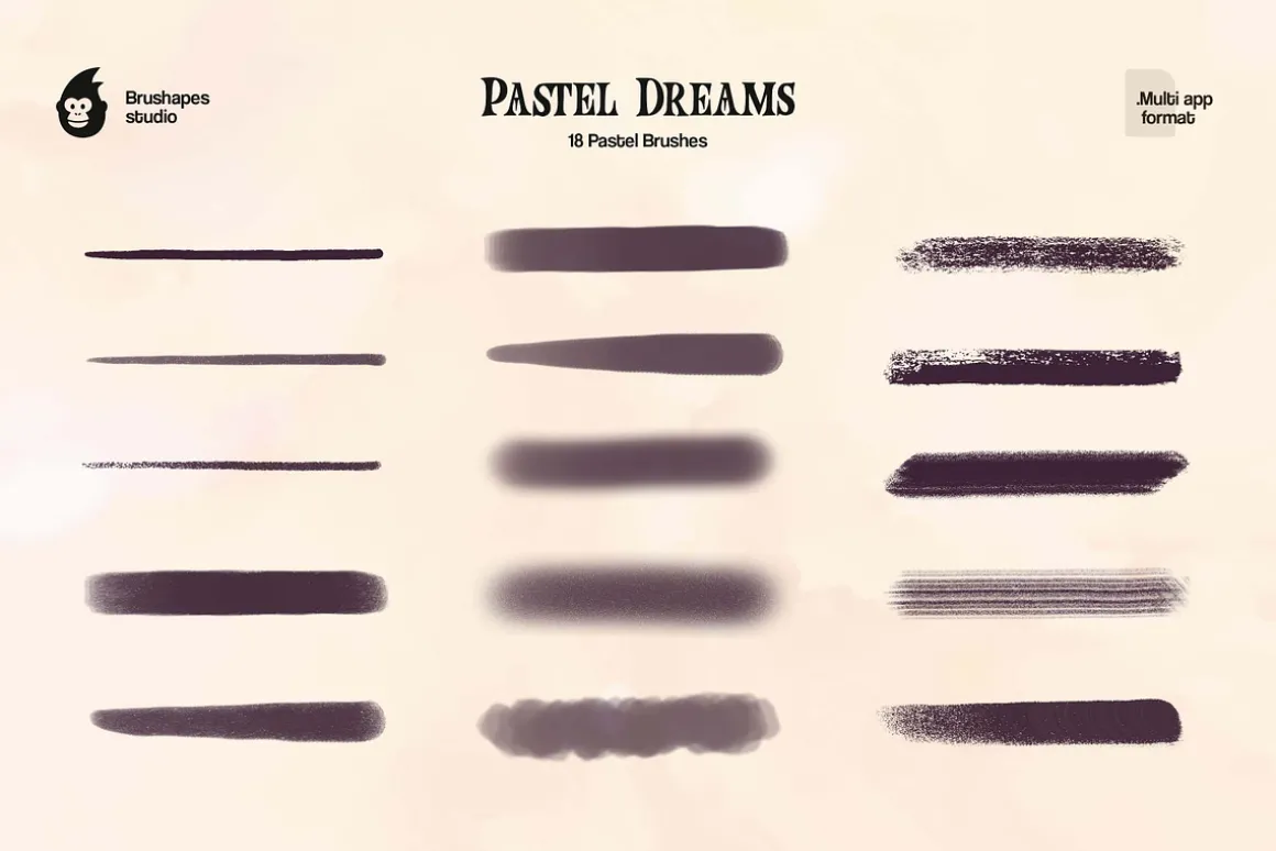 Multi App Pastel Dreams Brushes