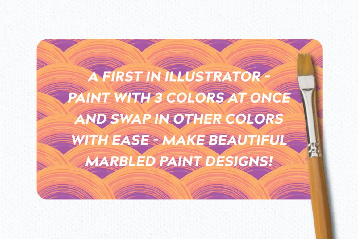 Multi-color, Mixed Paint Brushes