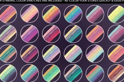 Multi-color, Mixed Paint Brushes