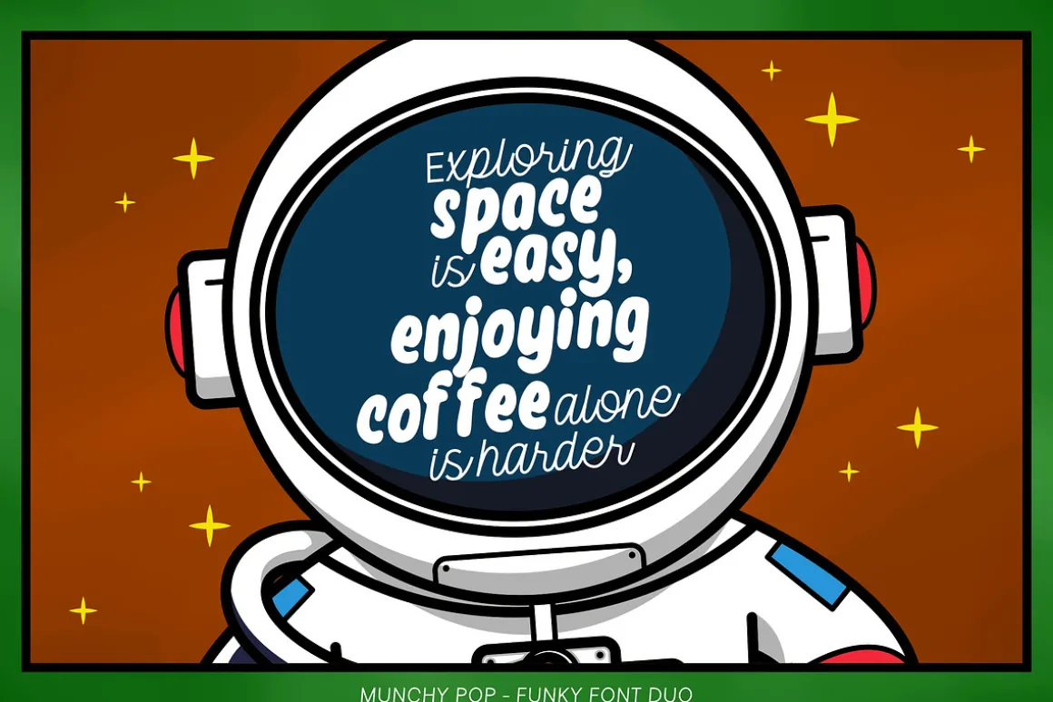 Munchy Pop - Funky Font Duo