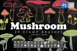 Mushroom Photoshop Stamp Brushes