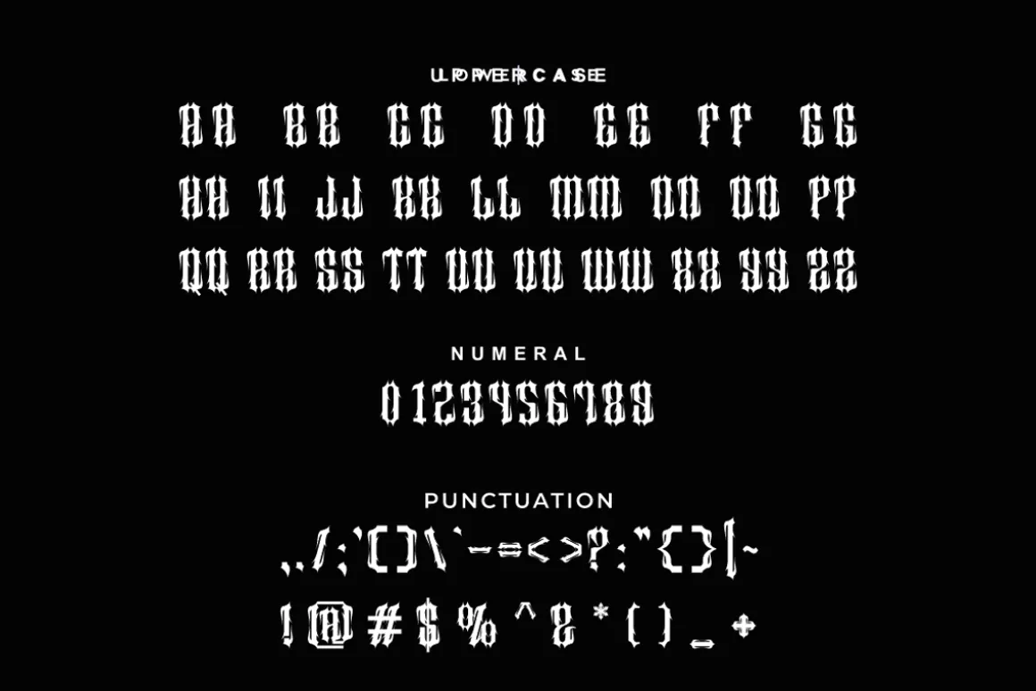 Music Blacker - Gothic Font