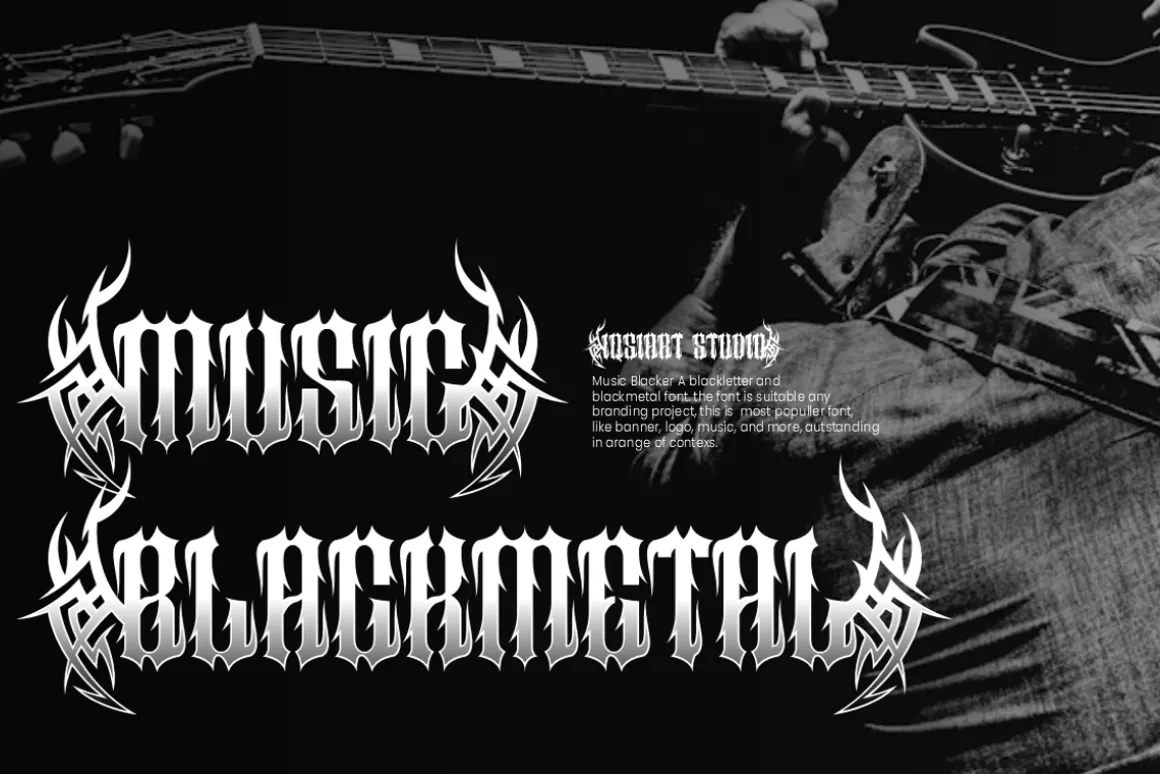 Music Blacker - Gothic Font