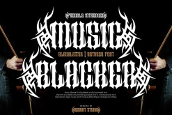 Music Blacker - Gothic Font
