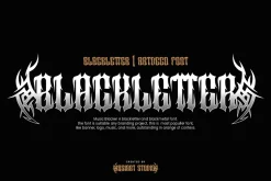 Music Blacker - Gothic Font