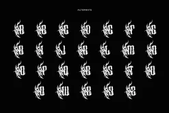 Music Blacker - Gothic Font