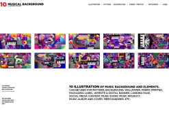 10 Music Illustration Background