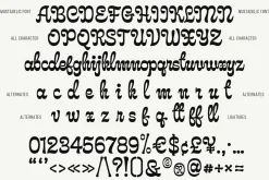 Mustadelic – Script Vintage Font